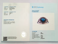 2.14 Ct Pear Mixed Cut Natural Sapphire 14K Gold Ring