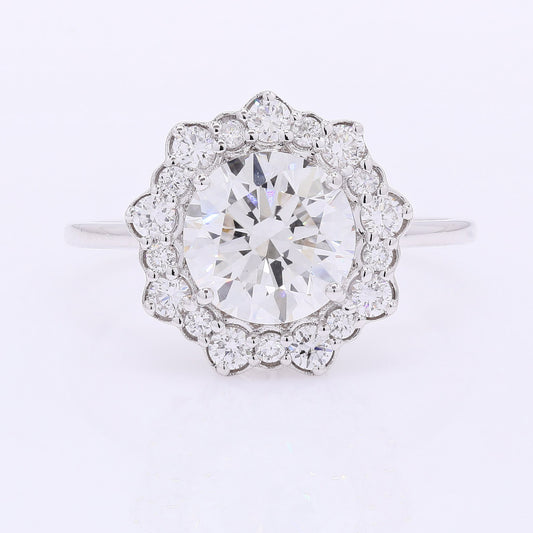 2.46 Carats Lab Grown Diamond 14K Gold Ring