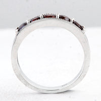 1.72 Ct Round Garnet 925 Sterling Silver Ring