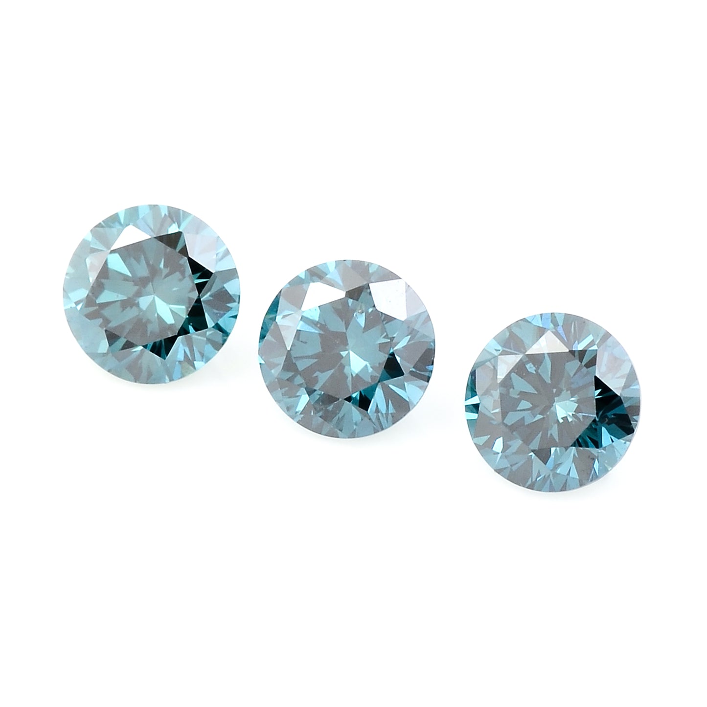 0.55 Blue Diamond Round Loose Gemstone