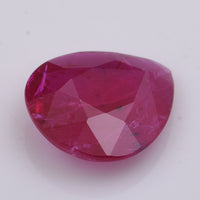1.81 Natural Corundum Ruby Pear Mixed Cut Gemstone