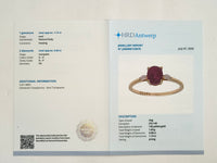 1.21 Ct Oval Natural Ruby 14K Gold Ring