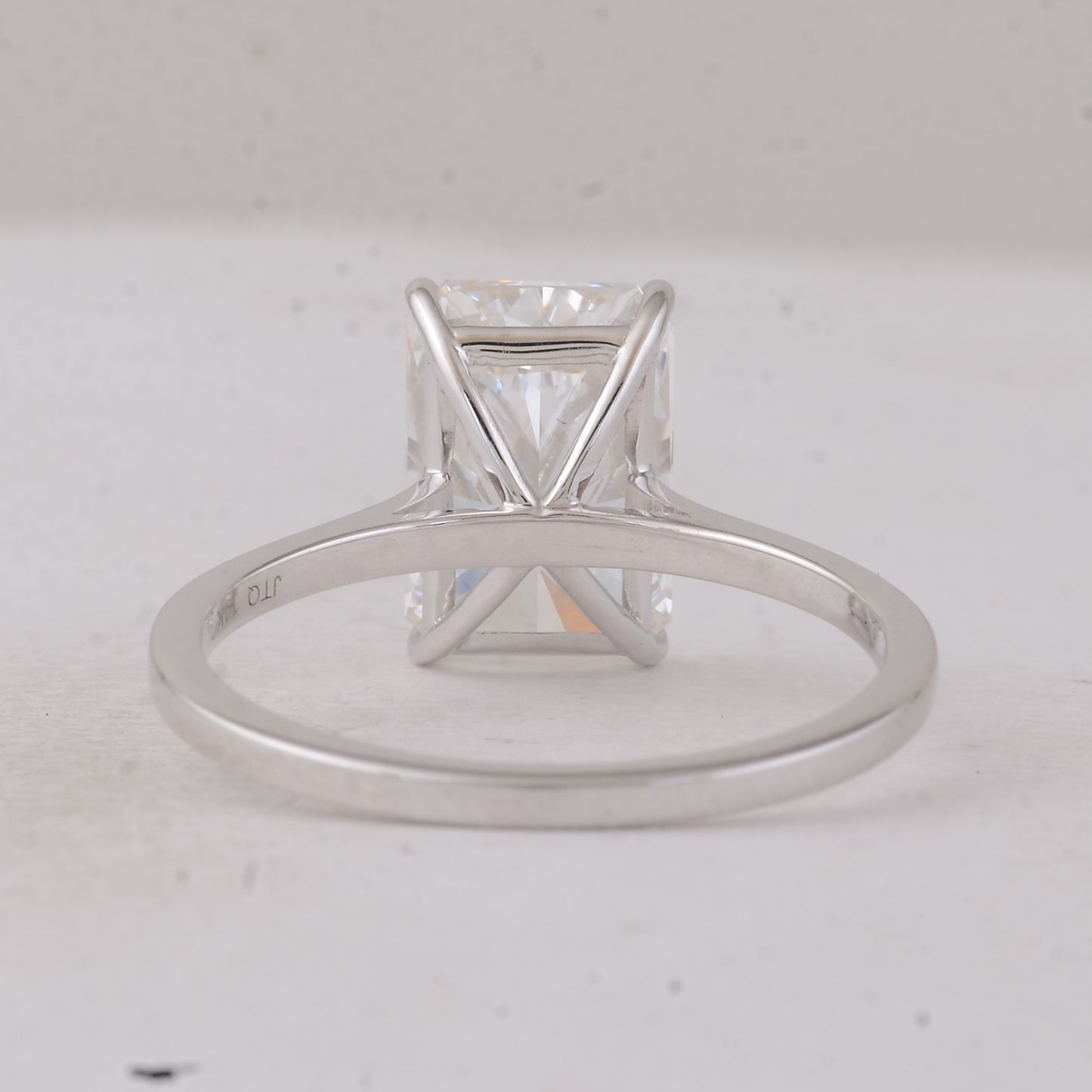 3.56 Carats Lab Grown Diamond 14K Gold Ring