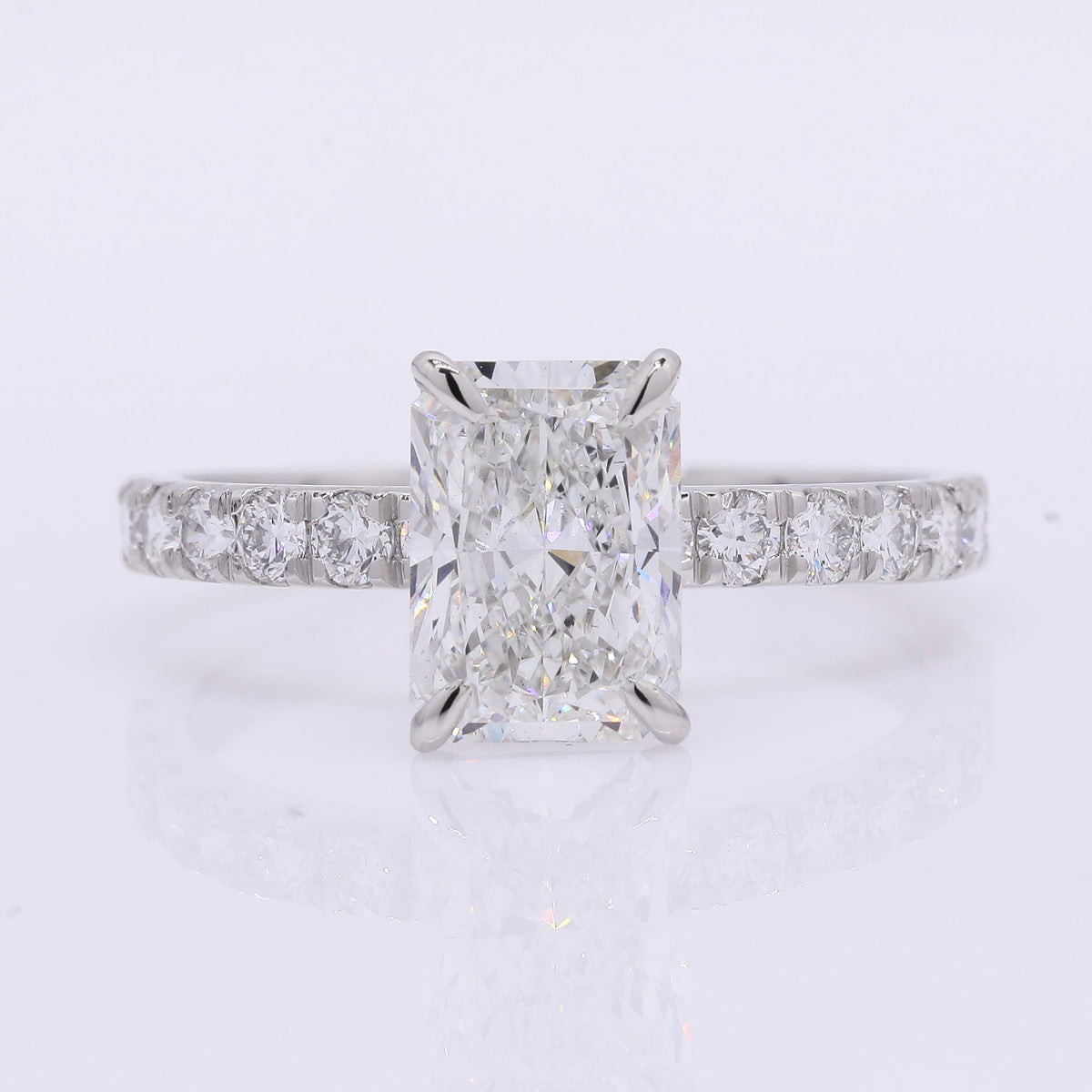 2.46 Carats Lab Grown Diamond 950 Platinum Ring
