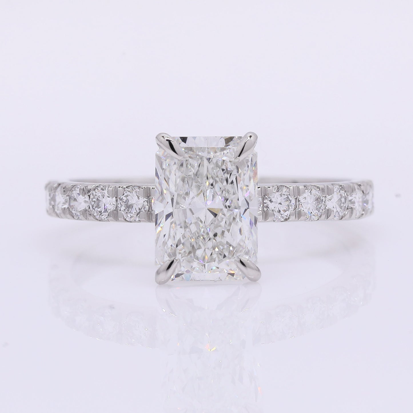 2.46 Carats Lab Grown Diamond 950 Platinum Ring