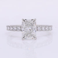 2.46 Carats Lab Grown Diamond 950 Platinum Ring
