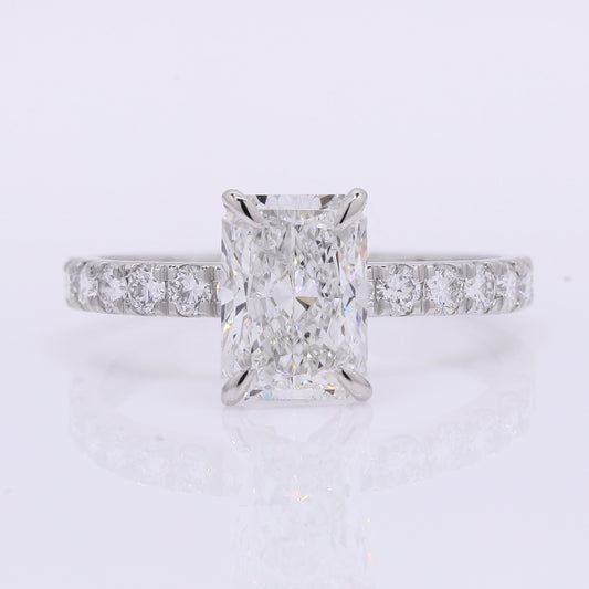 2.46 Carats Lab Grown Diamond 950 Platinum Ring