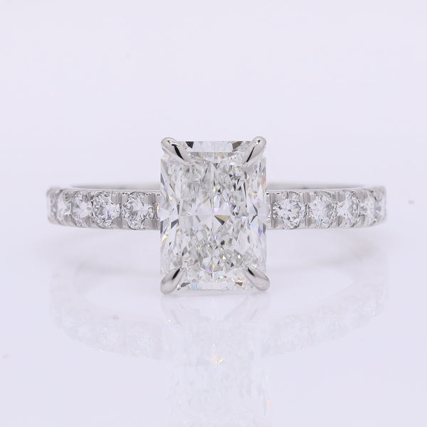 2.46 Carats Lab Grown Diamond 950 Platinum Ring