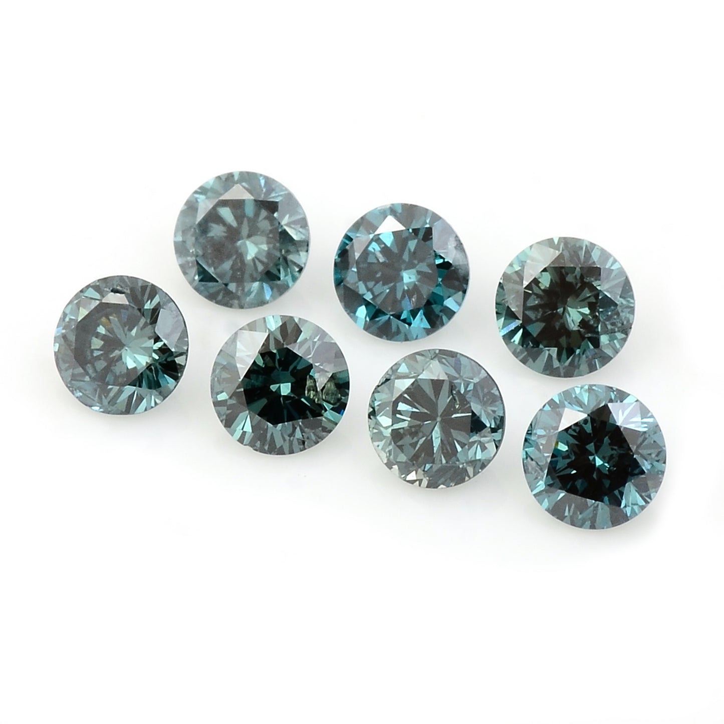 0.62 Blue Diamond Round Loose Gemstone