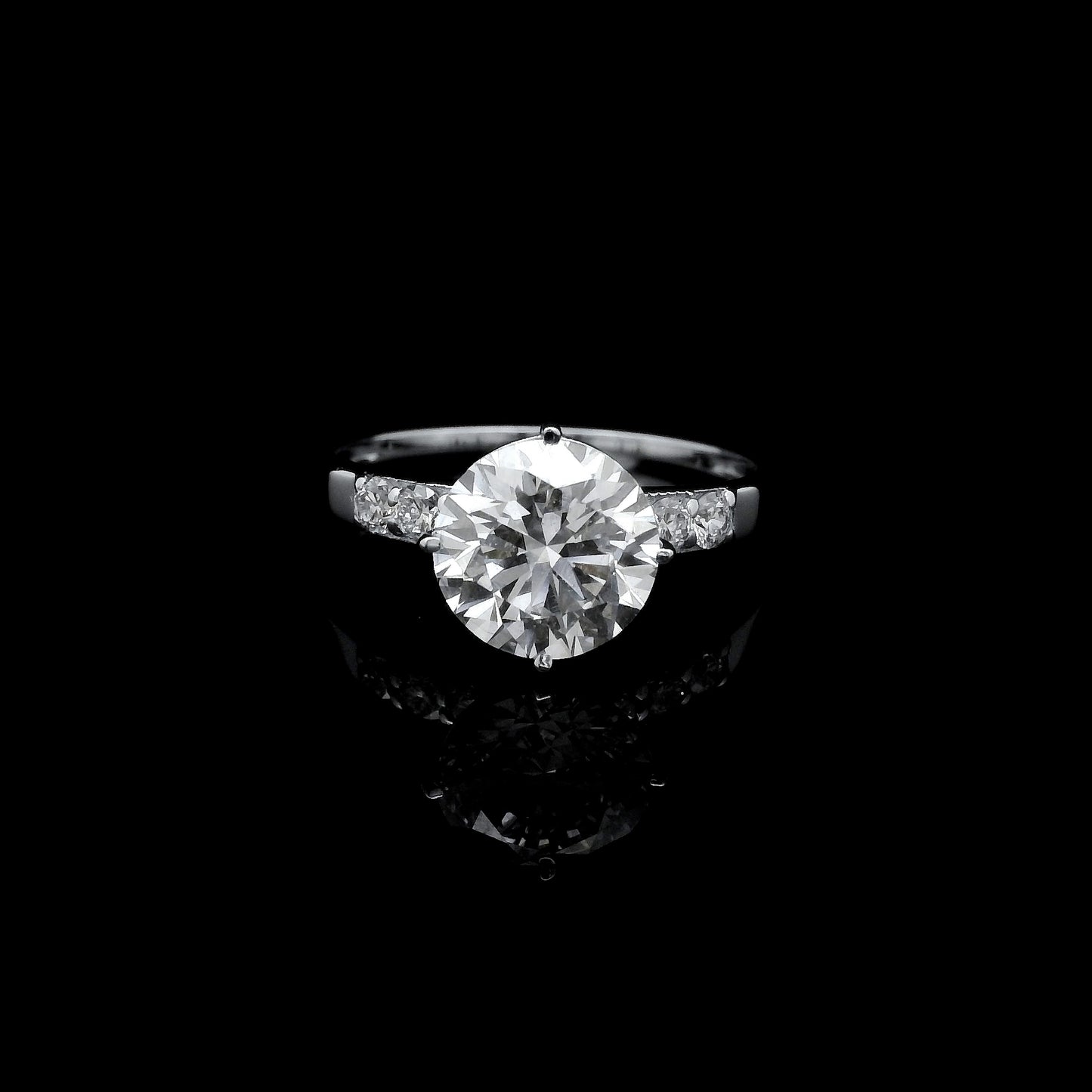 2.34 Ct Round Lab Grown Diamond 14K Gold Ring