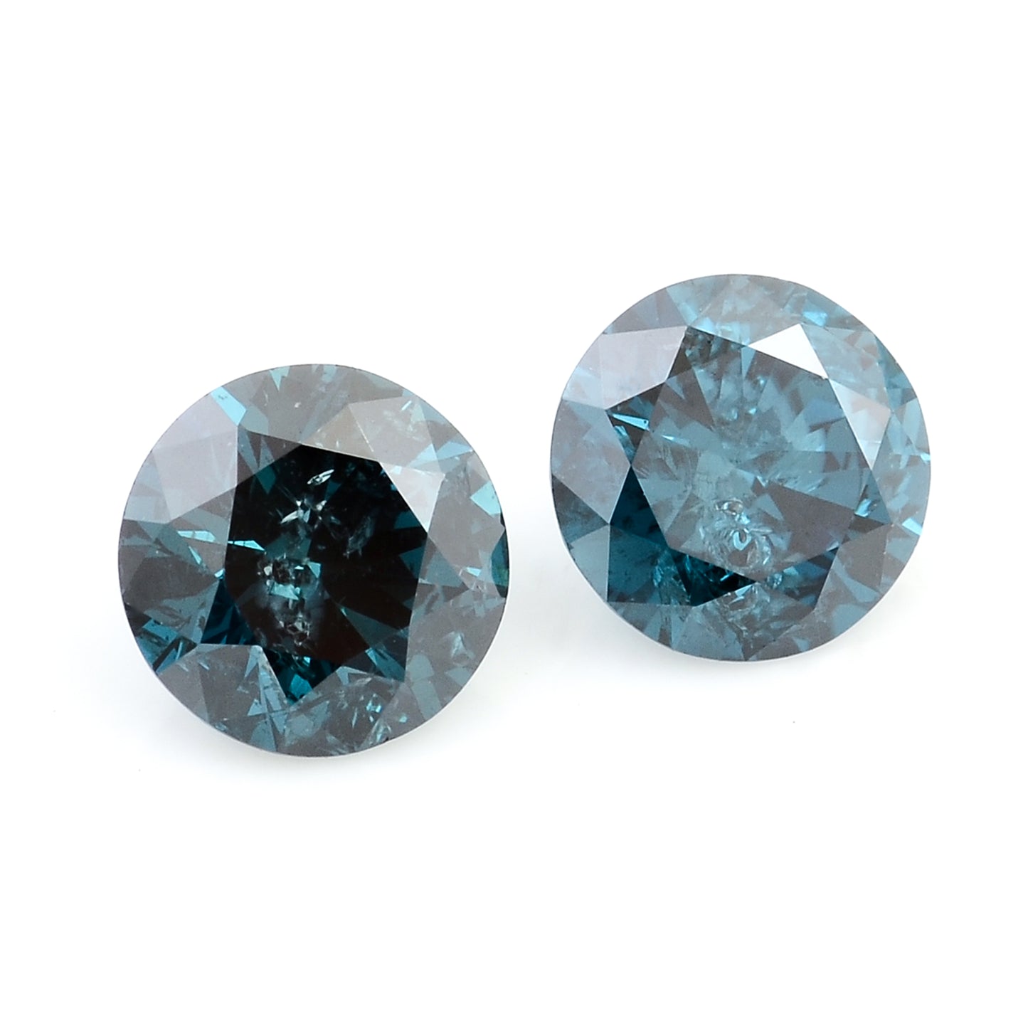 0.79 Blue Diamond Round Loose Gemstone