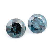 0.79 Blue Diamond Round Loose Gemstone