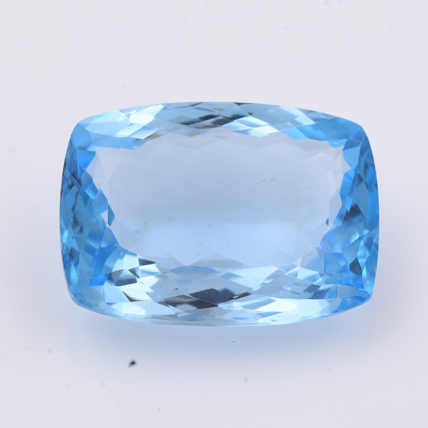 42.56 Natural Topaz Blue Topaz Rectangular Cushion Mixed Cut Gemstone
