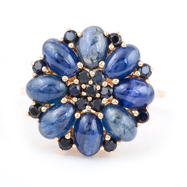 5.84 Ct Oval Sapphire 14K Gold Ring