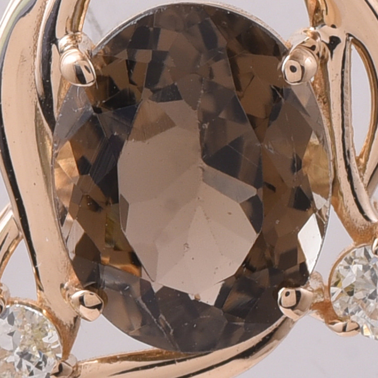 2.26 Ct Oval Mixed Cut Natural Tourmaline 14K Gold Pendant
