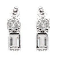 5.23 Carats Lab Grown Diamond 14K Gold Earrings