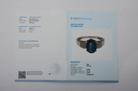 2.69 Ct Oval Mixed Cut Natural Sapphire 14K Gold Ring