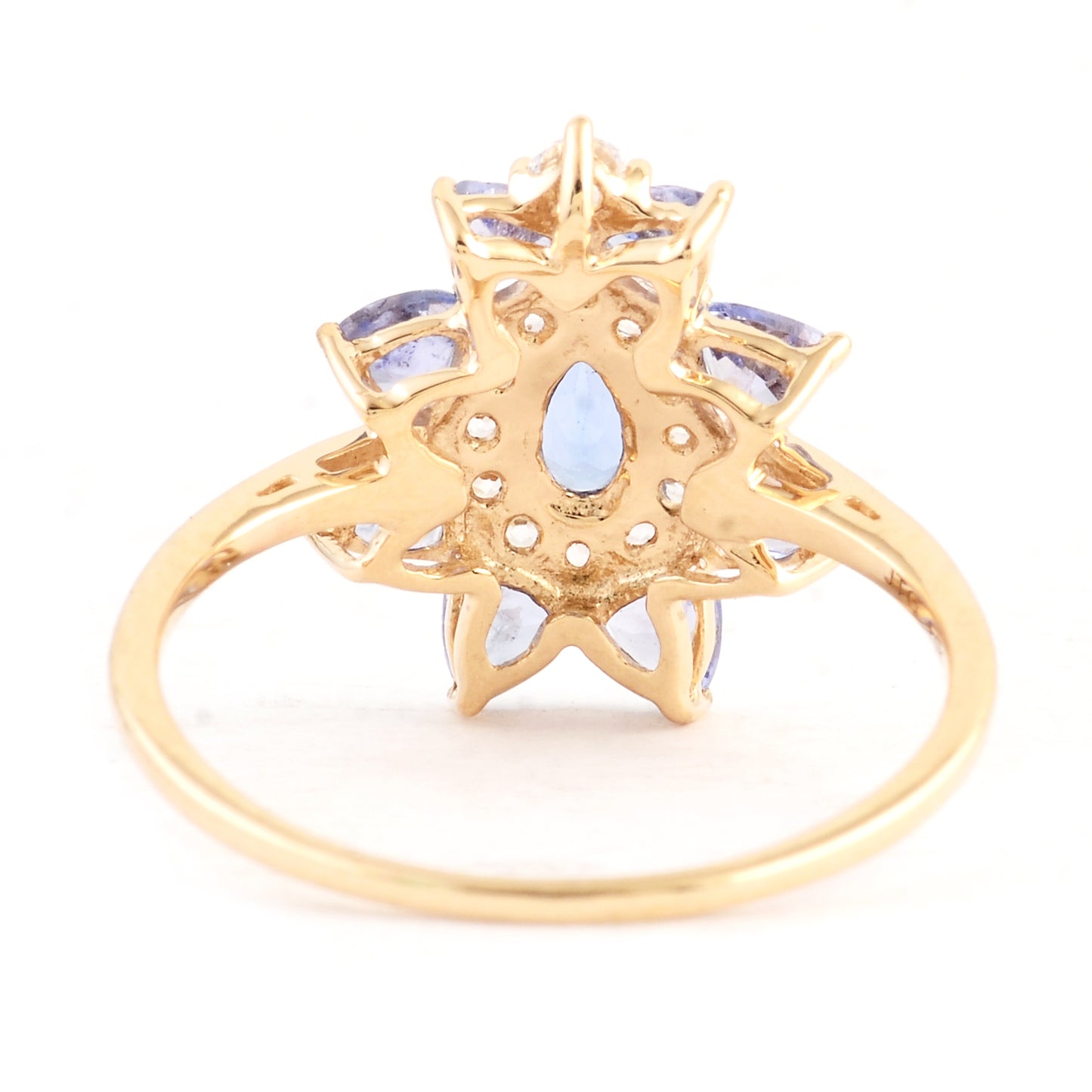 1.37 Ct Pear Tanzanite 14K Gold Ring