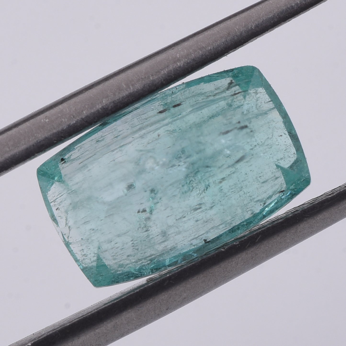 3.16 Natural Beryl Emerald Rectangular Cushion Mixed Cut Gemstone