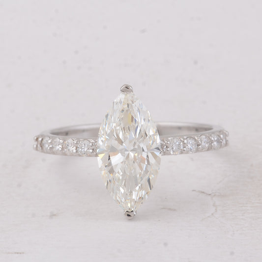 2.35 Carats Lab Grown Diamond 14K Gold Ring