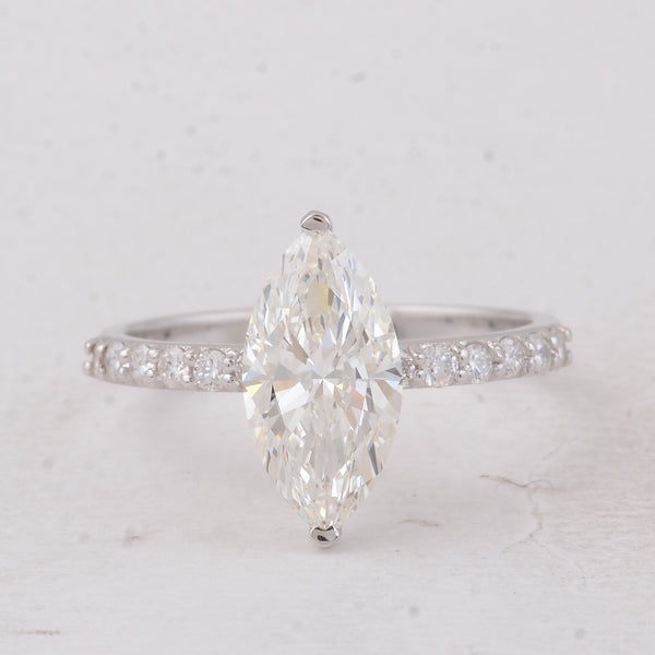2.35 Carats Lab Grown Diamond 14K Gold Ring