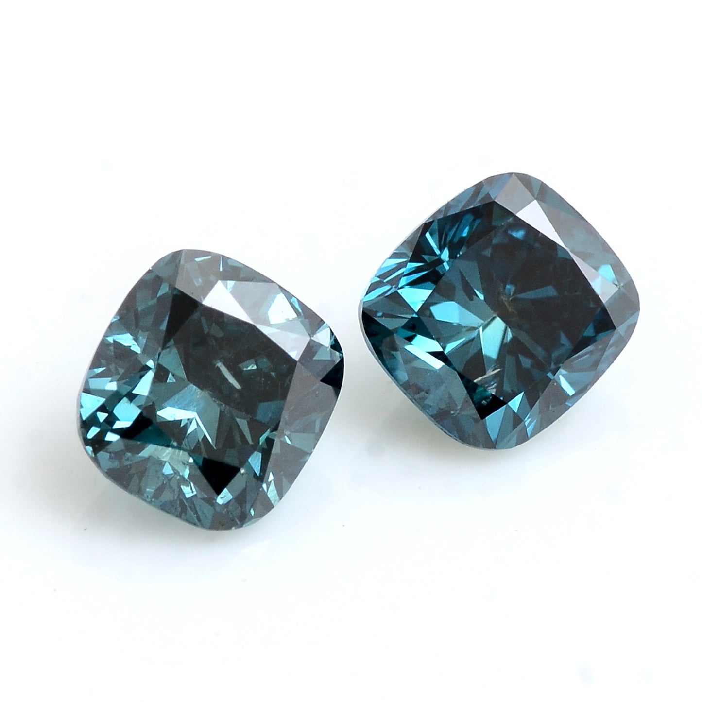 0.83 Carat Blue Diamond Cushion Loose Gemstone