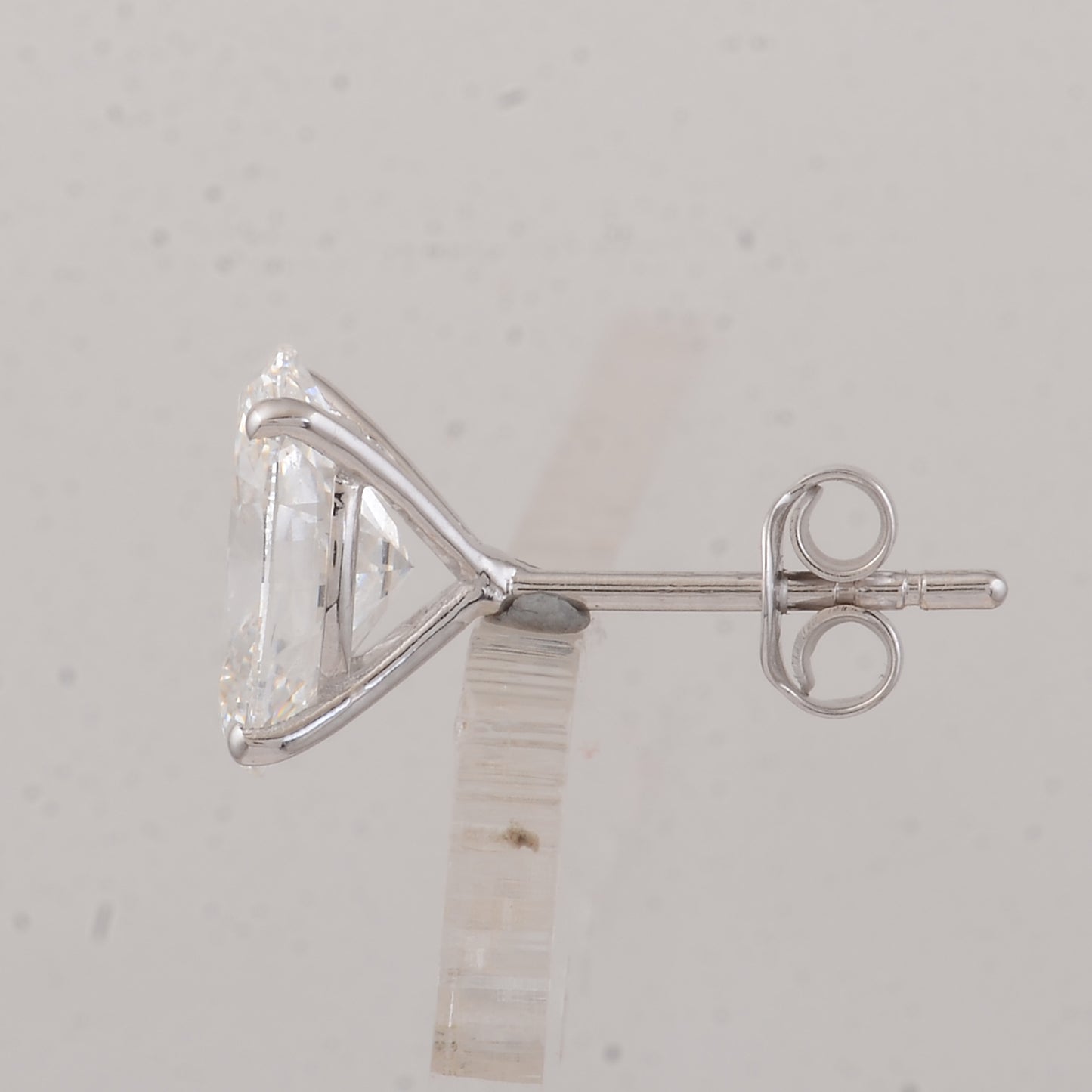 3.03 Carats Lab Grown Diamond 14K Gold Earrings
