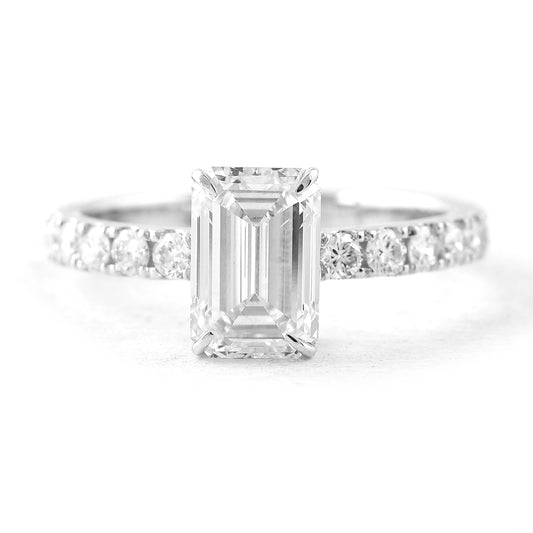 2.35 Carats Lab Grown Diamond 14K Gold Ring