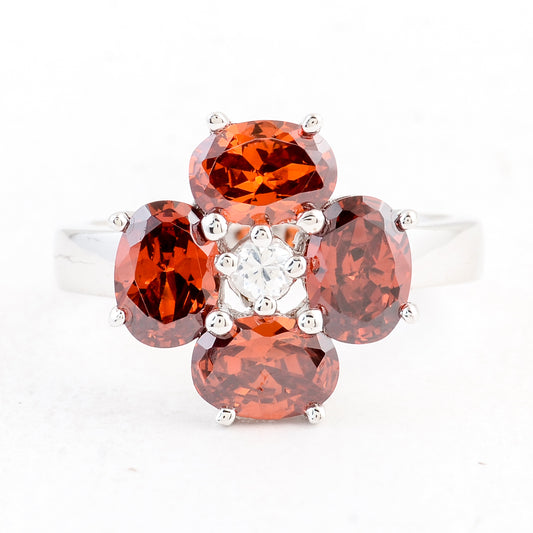 7.76 Ct Cubic Zirconia 925 Sterling Silver Ring