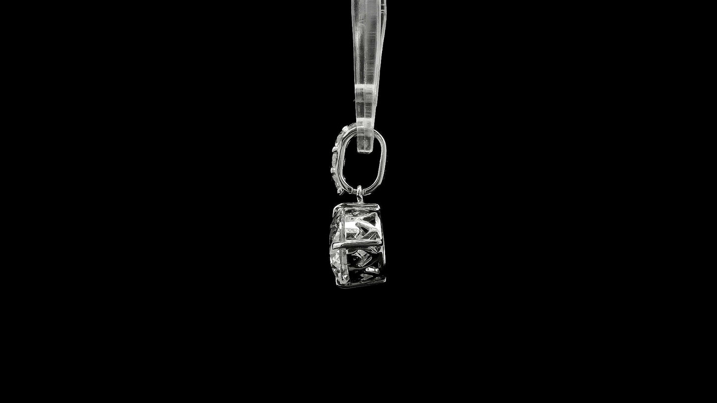 1.99 Ct Round Lab Grown Diamond 14K Gold Pendant