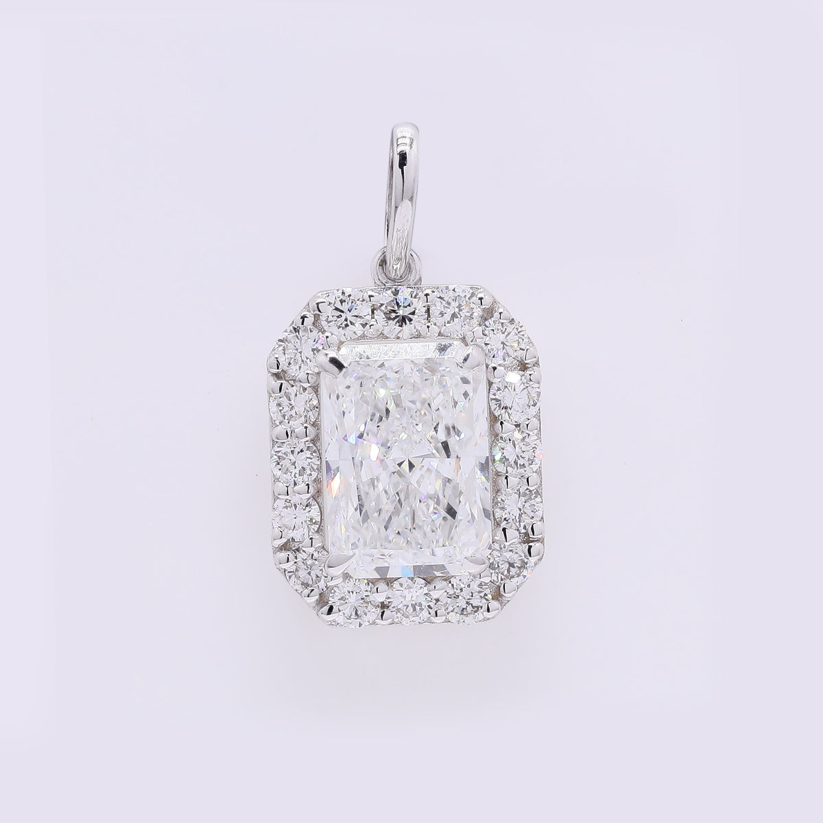 2.38 Carats Lab Grown Diamond 14K Gold Pendant