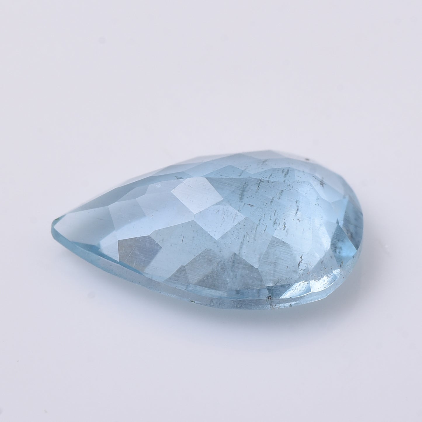 4.49 Natural Beryl Aquamarine Pear Mixed Cut Gemstone