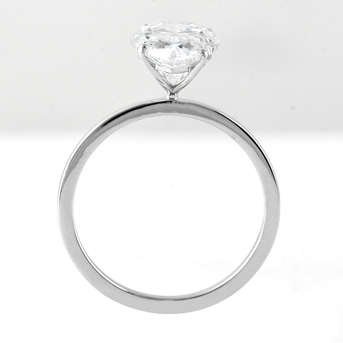 3.02 Carats Lab Grown Diamond 950 Platinum Ring