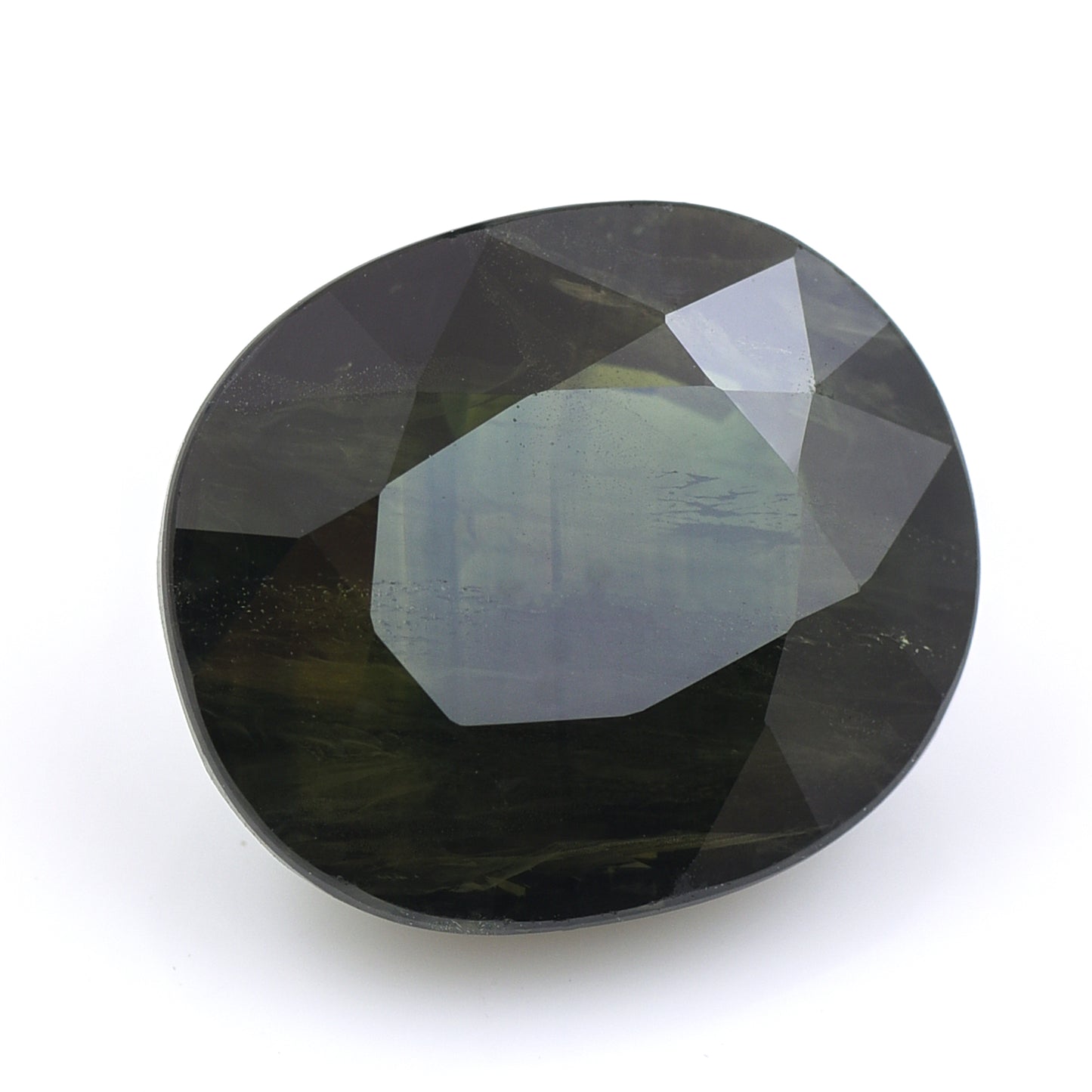 7.33 Natural Corundum Green Sapphire Rectangular Cushion Mixed Cut Gemstone