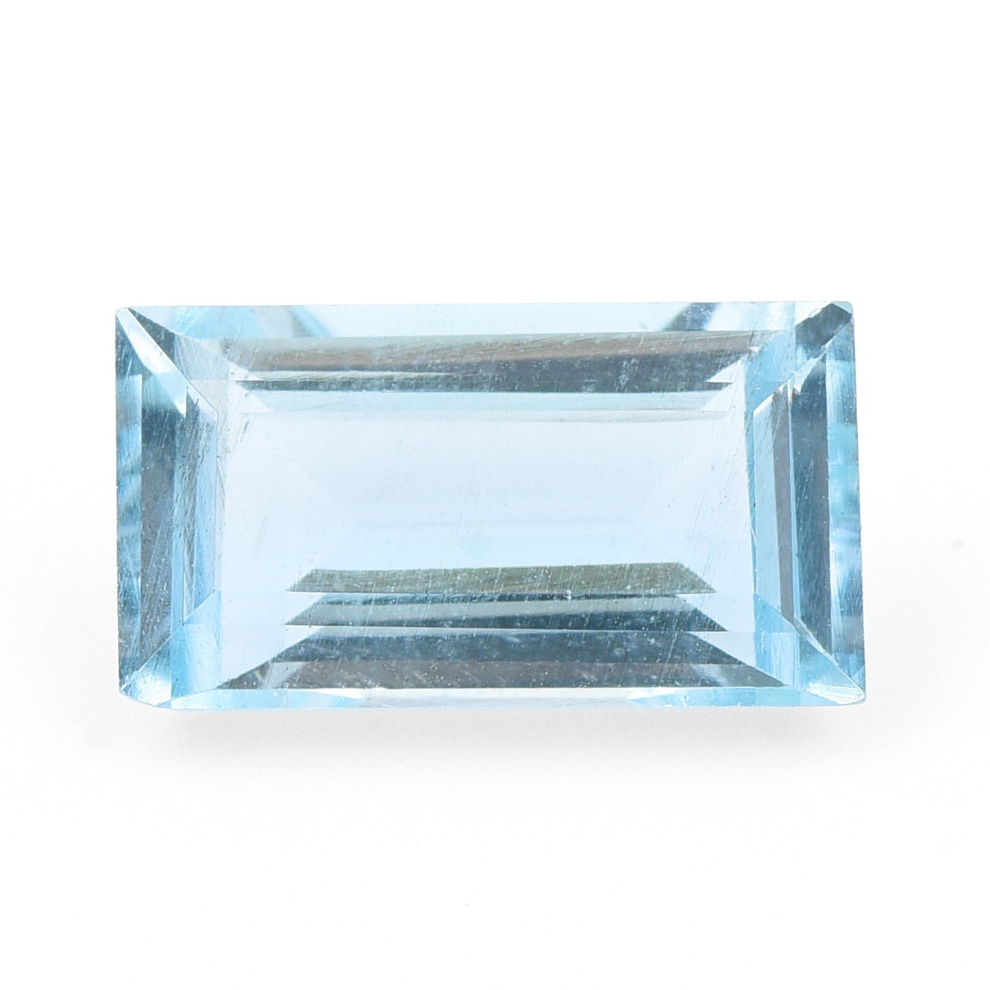 3.43 Natural Beryl Aquamarine Rectangular Step Cut Gemstone