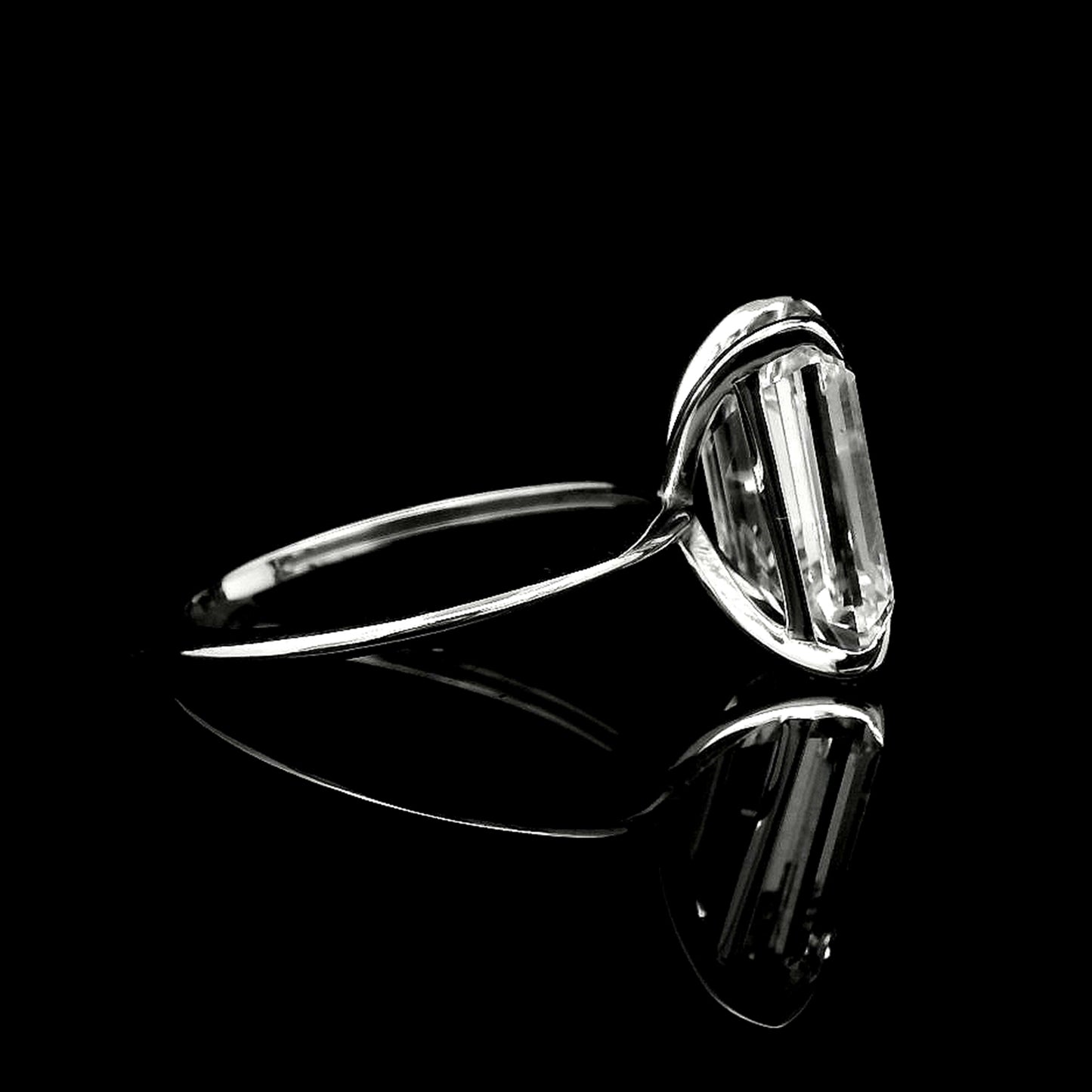 5.65 Carats Lab Grown Diamond 14K Gold Ring