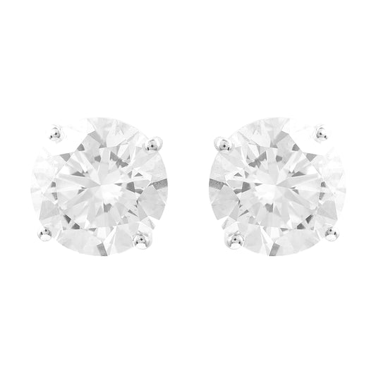 3.11 Carats Lab Grown Diamond 14K Gold Earrings