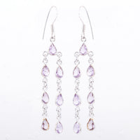 9.55 Ct Amethyst 925 Sterling Silver Earrings