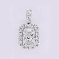 2.43 Carats Lab Grown Diamond 950 Platinum Pendant