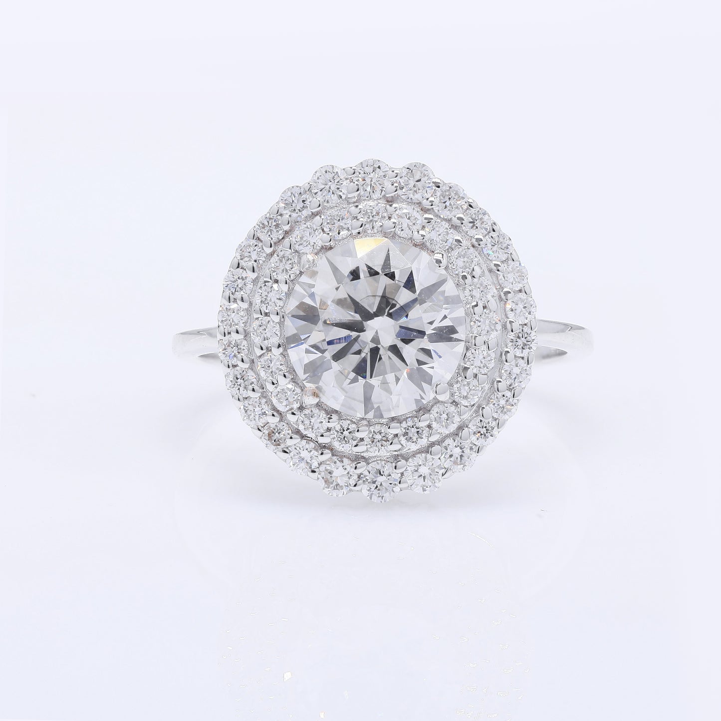 2.80 Carats Lab Grown Diamond 14K Gold Ring