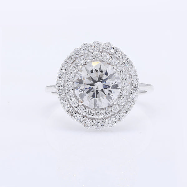 2.80 Carats Lab Grown Diamond 14K Gold Ring