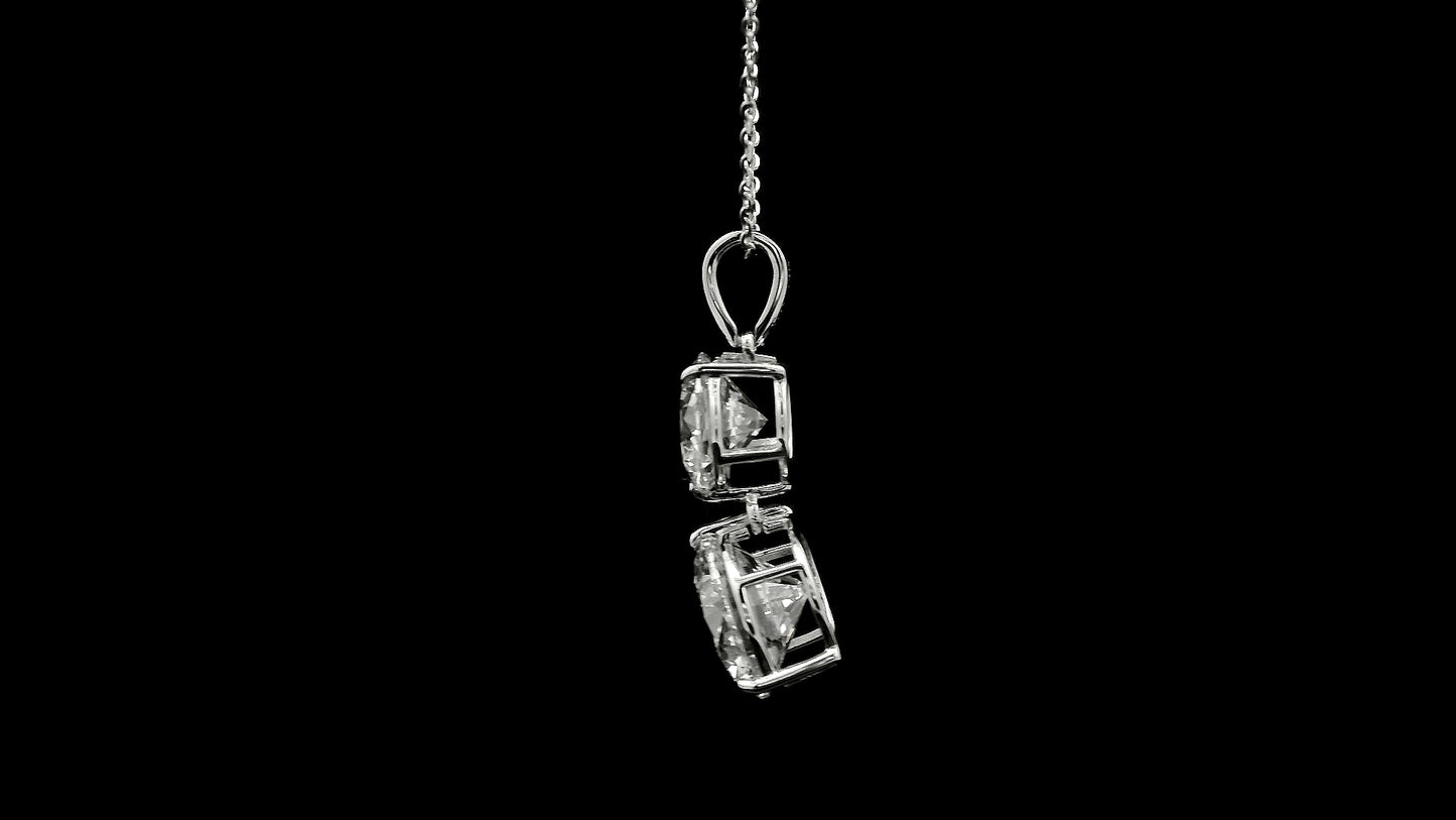 4.79 Ct Round Lab Grown Diamond 14K Gold Pendant