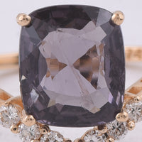 2.77 Ct Cushion Natural Spinel 14K Gold Ring
