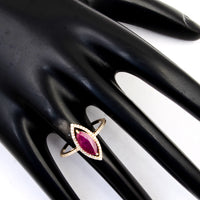 1.87 Ct Natural Codundum Ruby 14K Gold Ring