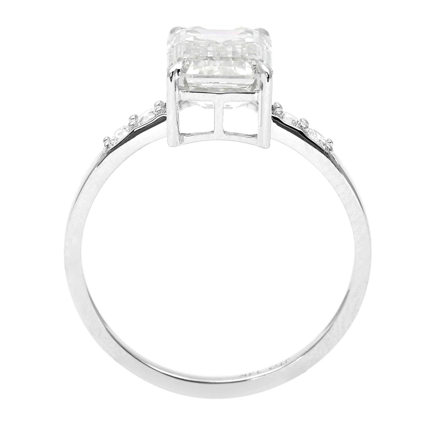 3.30 Carats Lab Grown Diamond 14K Gold Ring