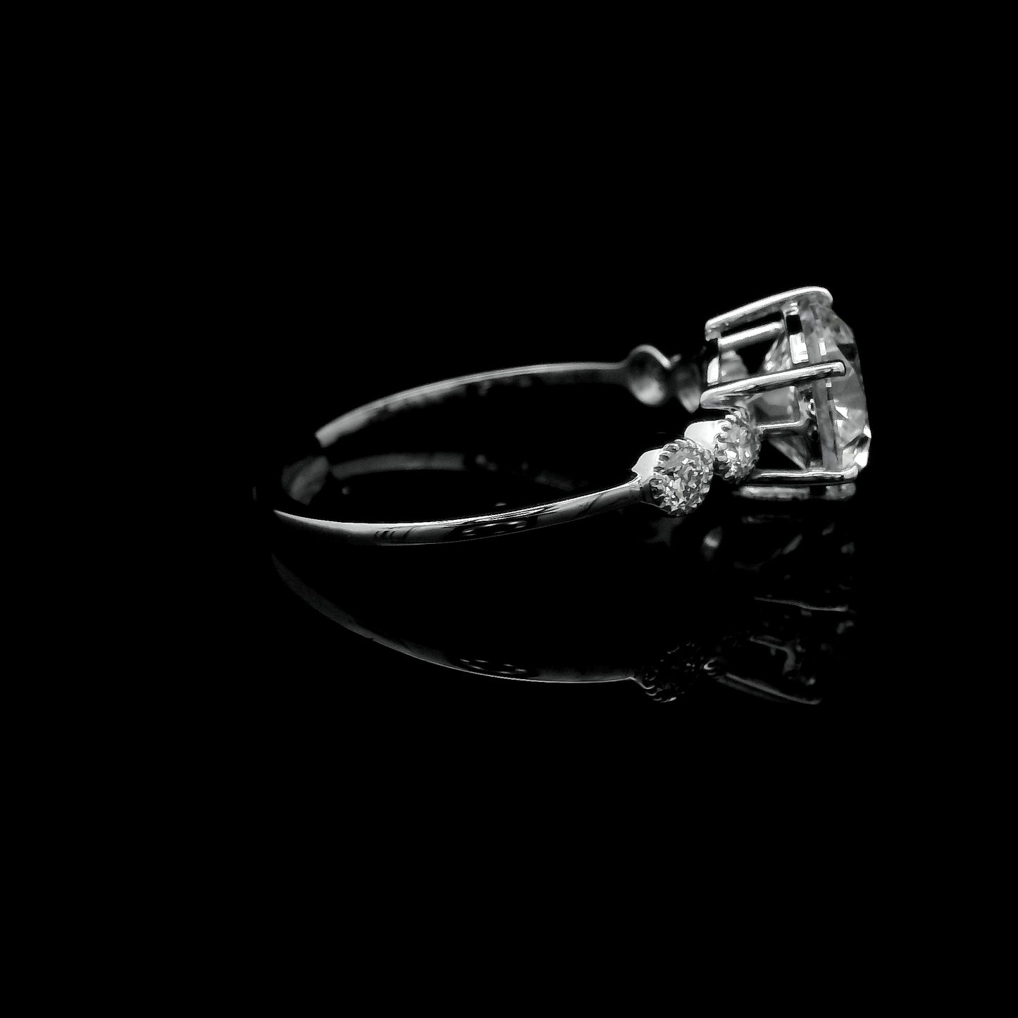 2.23 Ct Round Lab Grown Diamond 14K Gold Ring