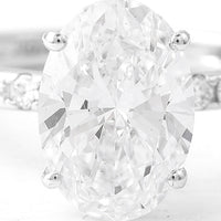 2.85 Carats Lab Grown Diamond 14K Gold Ring