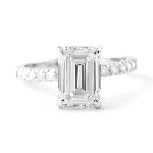 3.20 Carats Lab Grown Diamond 14K Gold Ring