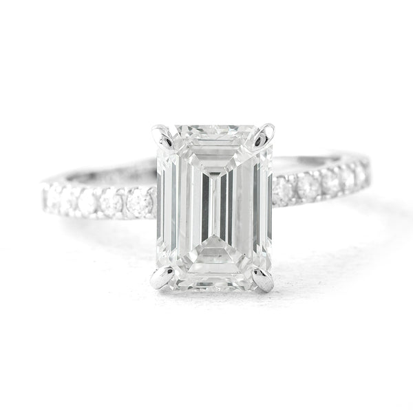 3.20 Carats Lab Grown Diamond 14K Gold Ring