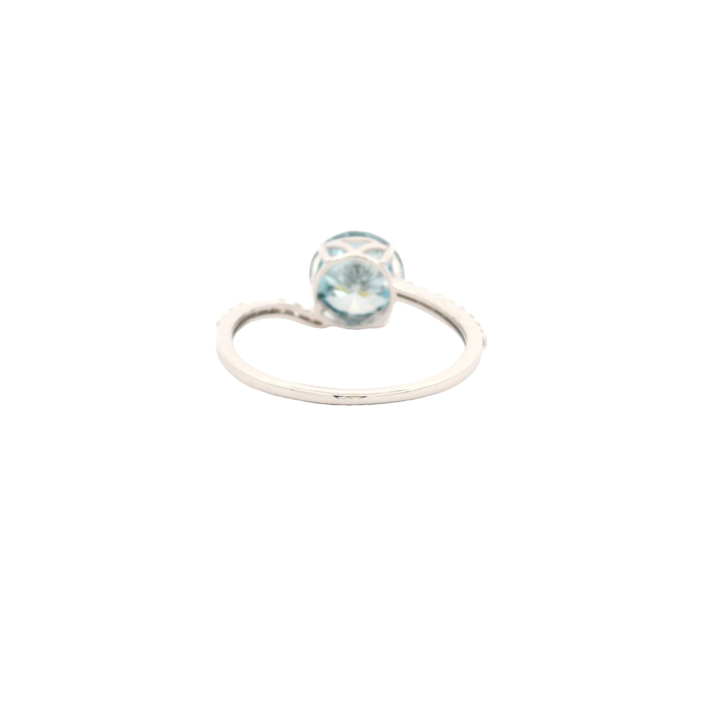 1.98 Carats Blue Lab Grown Diamond 14K Gold Ring